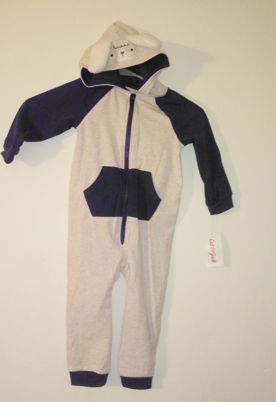 Cat & Jack one piece lama outfit/pajama set